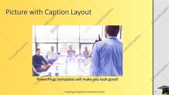 Picture with Caption presentation slide layout