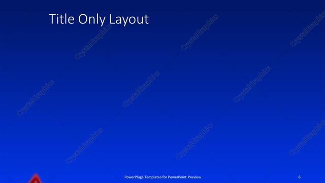 Title Only presentation slide layout