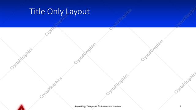 Title Only presentation slide layout