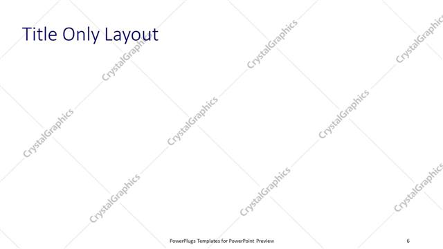 Title Only presentation slide layout