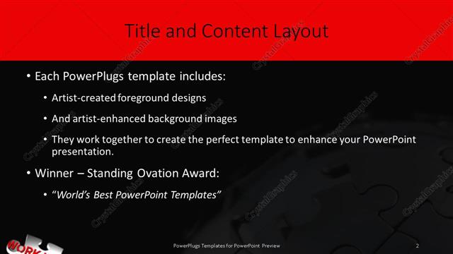 Title and Content presentation slide layout