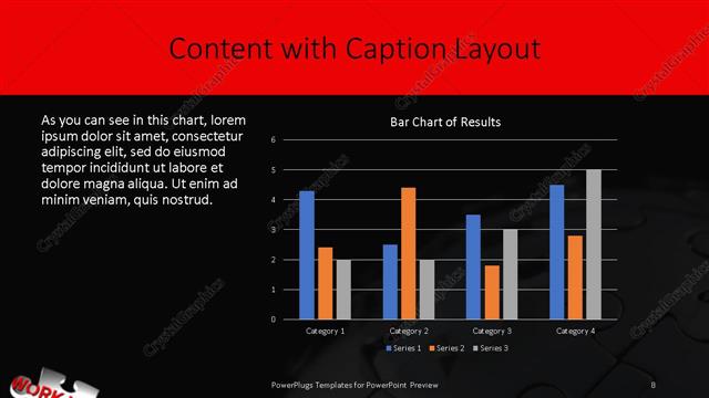 Content with Caption presentation slide layout