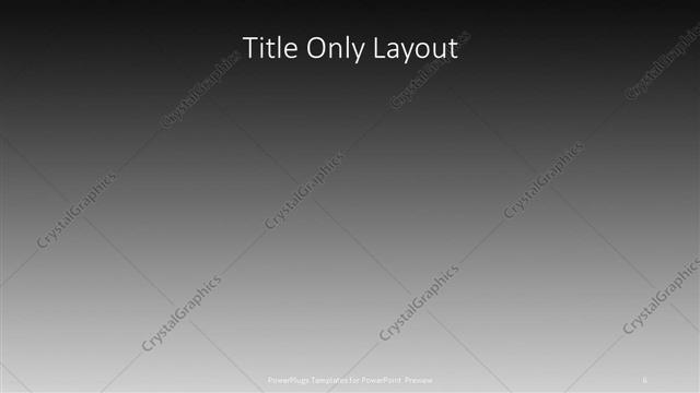 Title Only presentation slide layout
