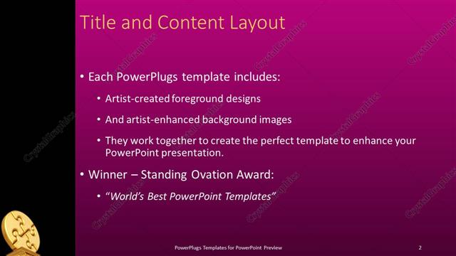 Title and Content presentation slide layout