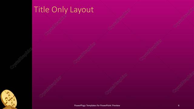 Title Only presentation slide layout