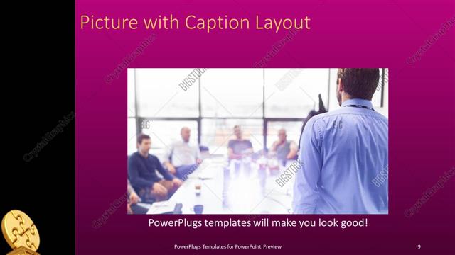 Picture with Caption presentation slide layout