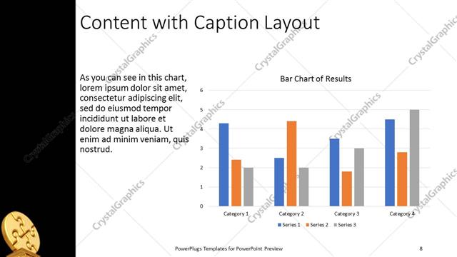 Content with Caption presentation slide layout