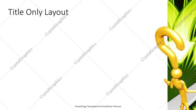 Title Only presentation slide layout