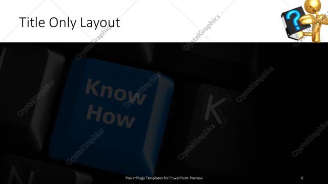 Title Only presentation slide layout