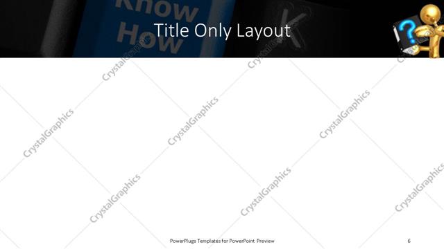 Title Only presentation slide layout