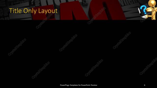 Title Only presentation slide layout