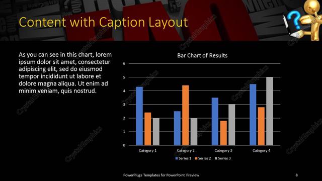 Content with Caption presentation slide layout