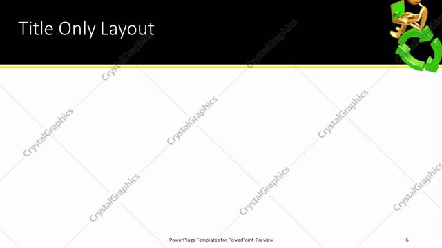 Title Only presentation slide layout