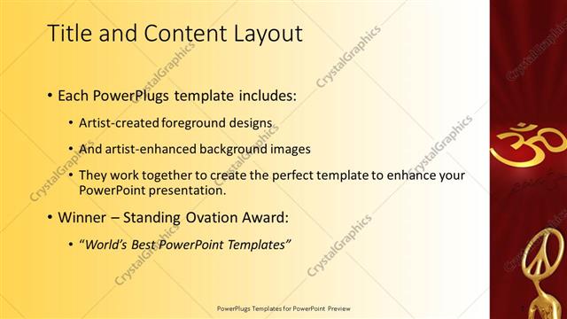 Title and Content presentation slide layout