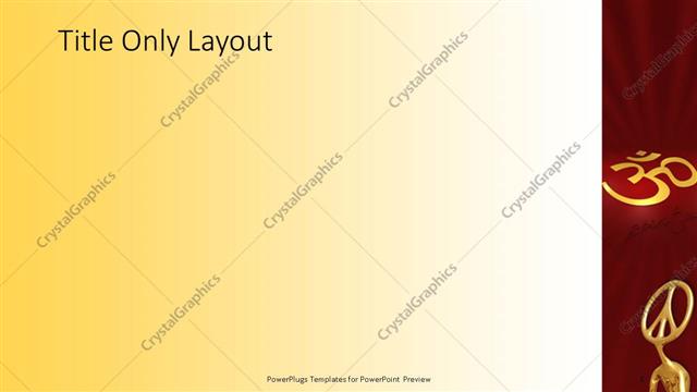 Title Only presentation slide layout