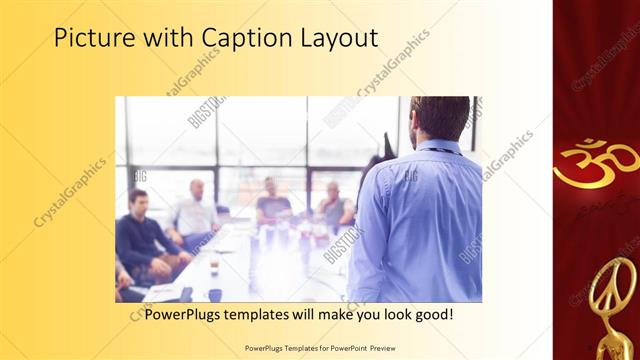 Picture with Caption presentation slide layout
