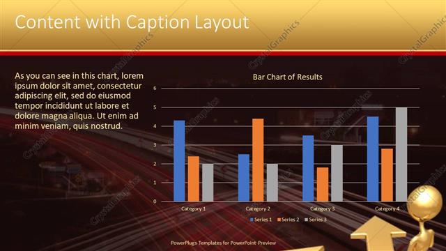 Content with Caption presentation slide layout