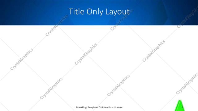 Title Only presentation slide layout