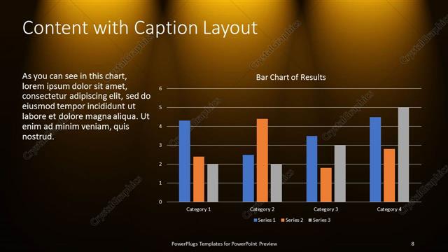 Content with Caption presentation slide layout