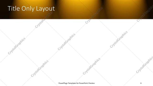 Title Only presentation slide layout