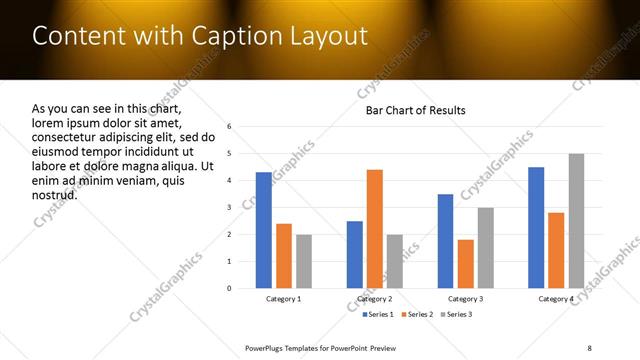 Content with Caption presentation slide layout