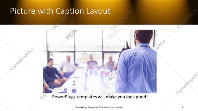 Picture with Caption presentation slide layout