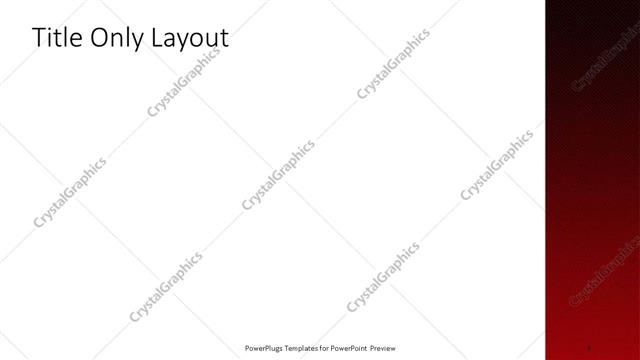 Title Only presentation slide layout