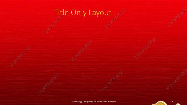 Title Only presentation slide layout