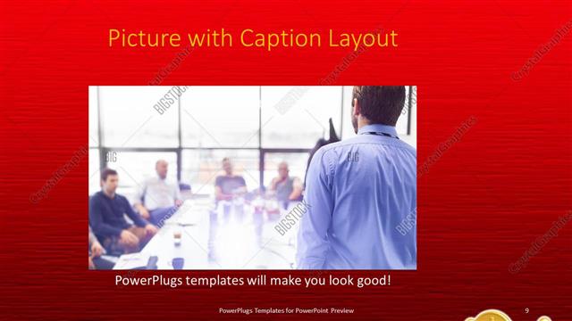 Picture with Caption presentation slide layout