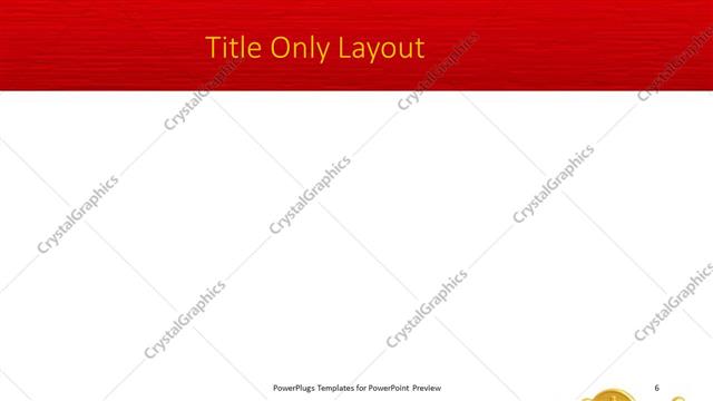 Title Only presentation slide layout