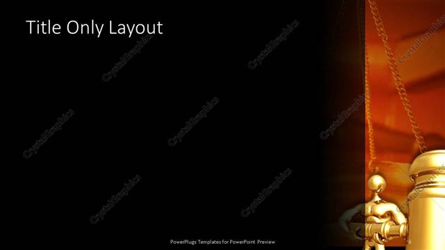 Title Only presentation slide layout