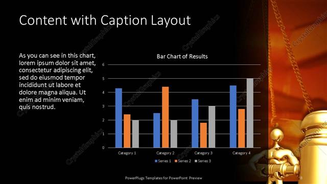 Content with Caption presentation slide layout