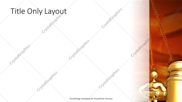 Title Only presentation slide layout