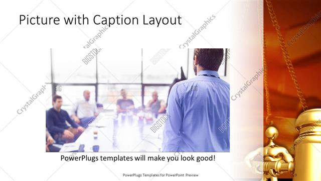 Picture with Caption presentation slide layout