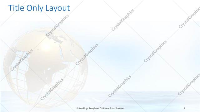 Title Only presentation slide layout