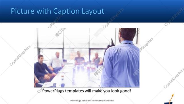 Picture with Caption presentation slide layout