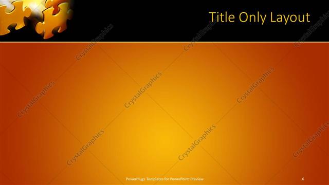 Title Only presentation slide layout
