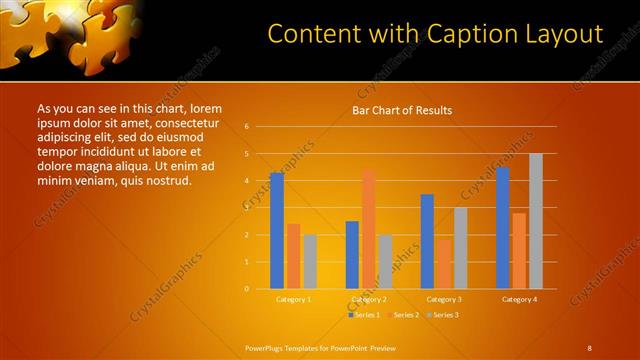 Content with Caption presentation slide layout