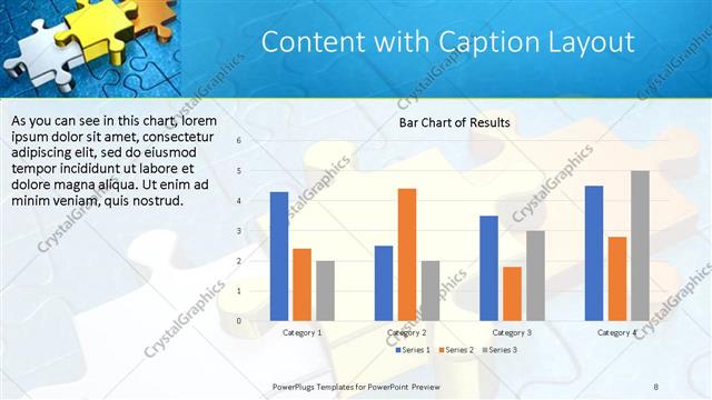 Content with Caption presentation slide layout
