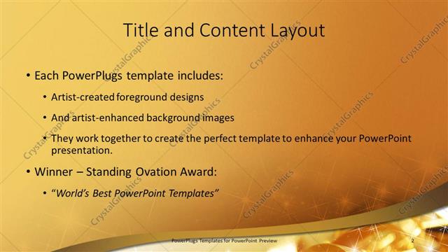 Title and Content presentation slide layout