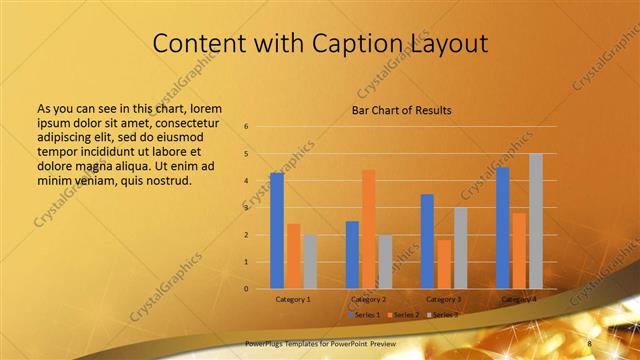 Content with Caption presentation slide layout