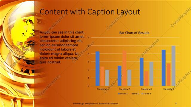 Content with Caption presentation slide layout
