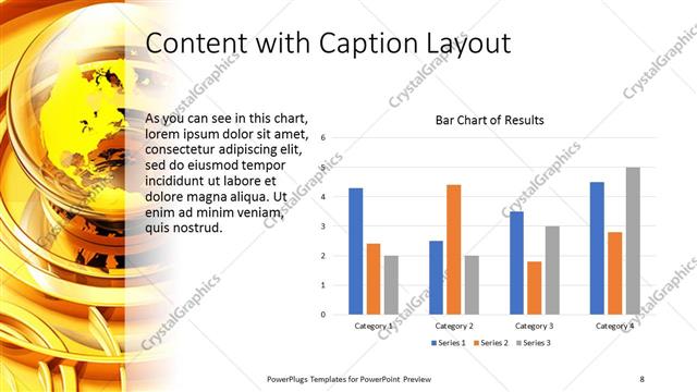 Content with Caption presentation slide layout