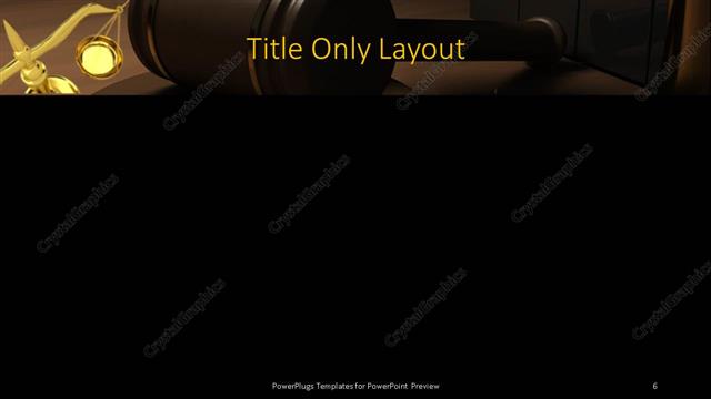 Title Only presentation slide layout