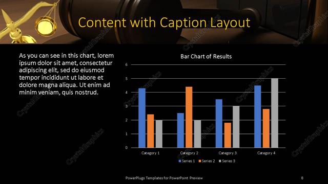Content with Caption presentation slide layout