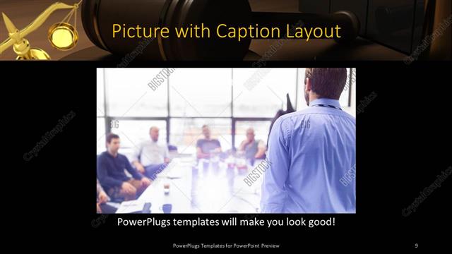 Picture with Caption presentation slide layout