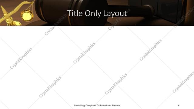 Title Only presentation slide layout