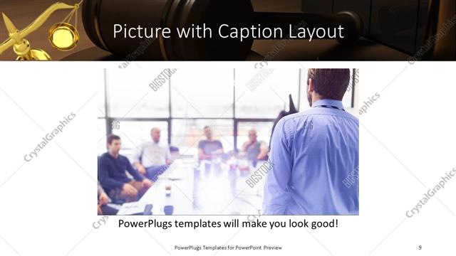 Picture with Caption presentation slide layout