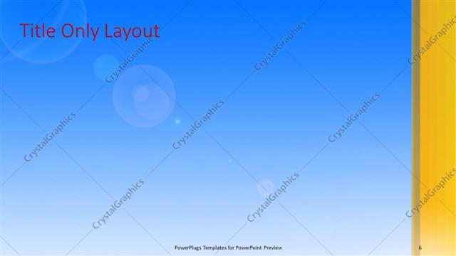 Title Only presentation slide layout