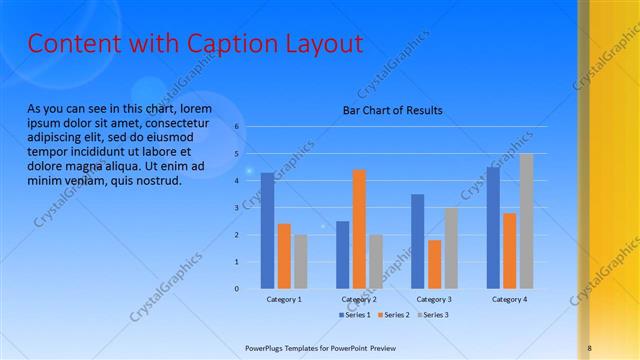 Content with Caption presentation slide layout